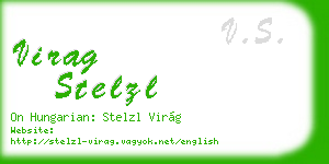 virag stelzl business card